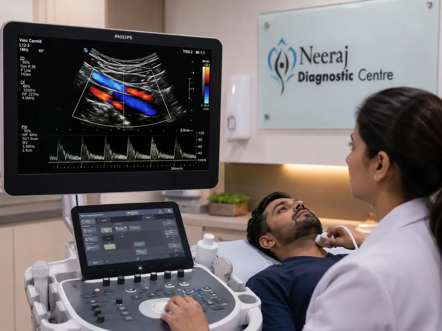 Color Doppler and Carotid Scan at Neeraj Diagnostic Centre
