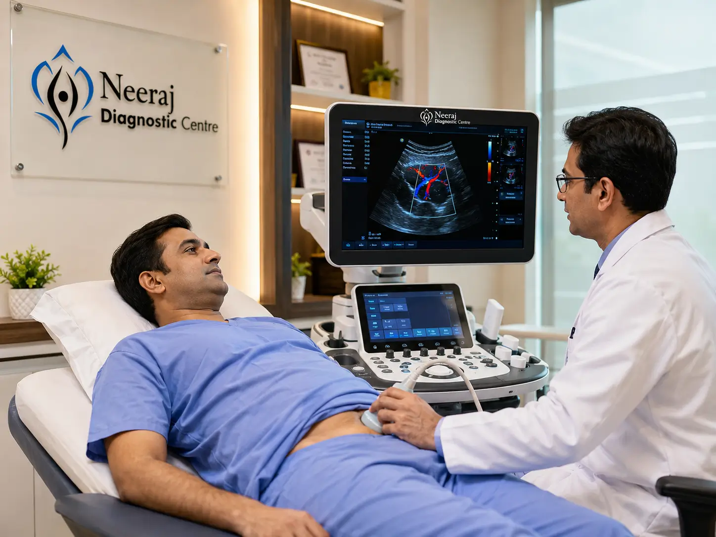 Men's Specialized Ultrasound and Doppler Scan at Neeraj Diagnostic Centre