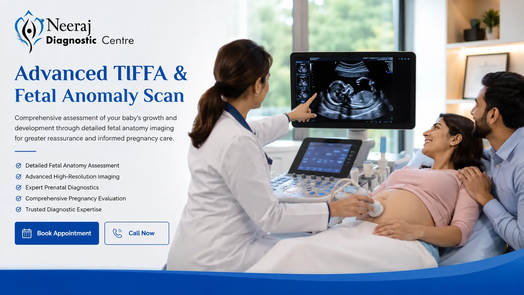 Advanced fetal scan at Neeraj Clinic