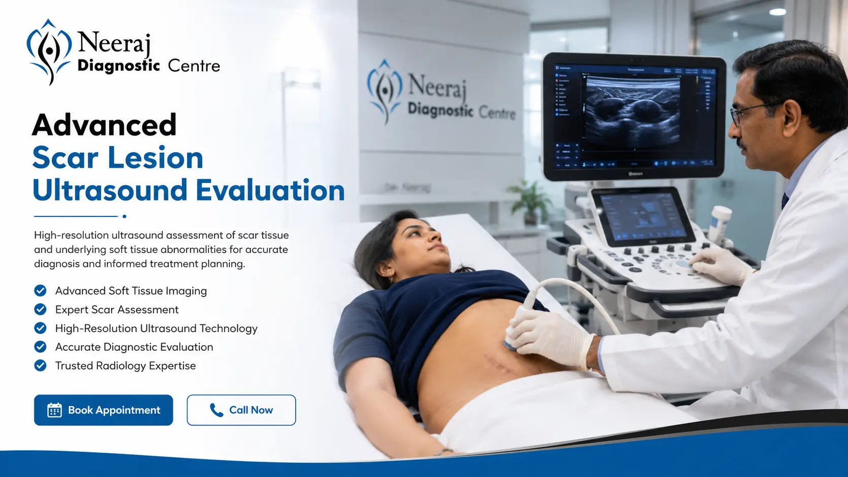 Advanced scar evaluation with ultrasound