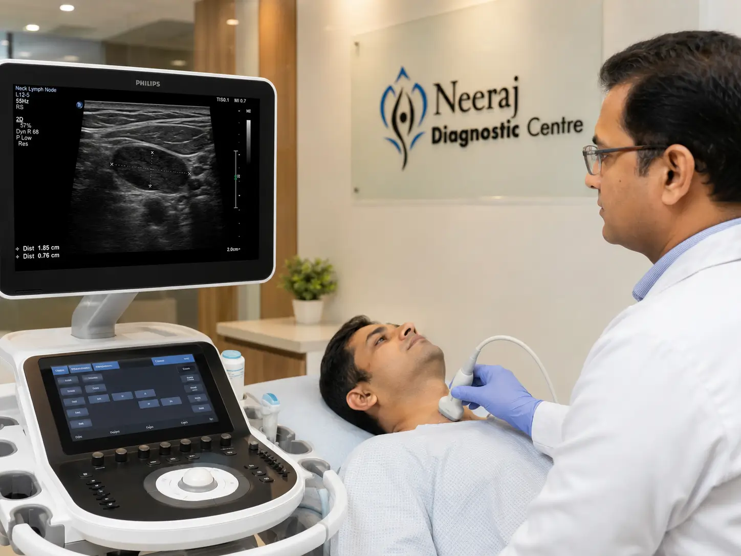 Lymph Node Ultrasound at Neeraj Diagnostic Centre