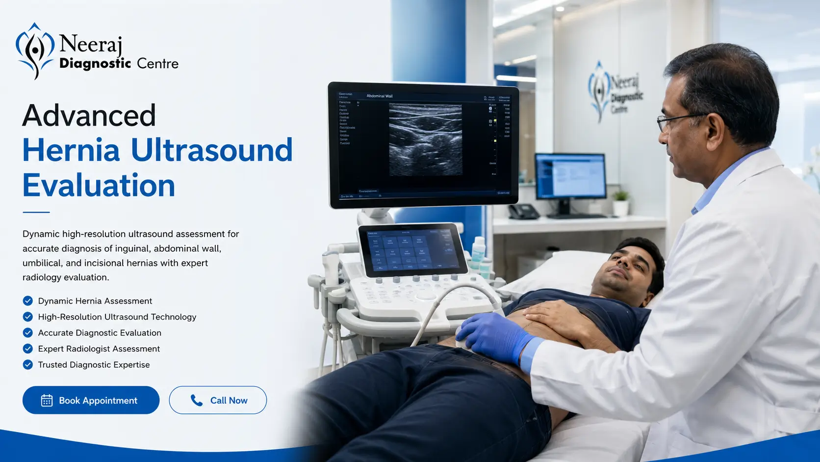 Medical ultrasound consultation at Neeraj Centre